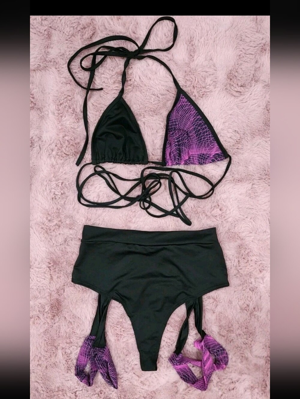 iHeartRaves 2 Piece Wrap Around Set Size L/XL Top & S Bottoms